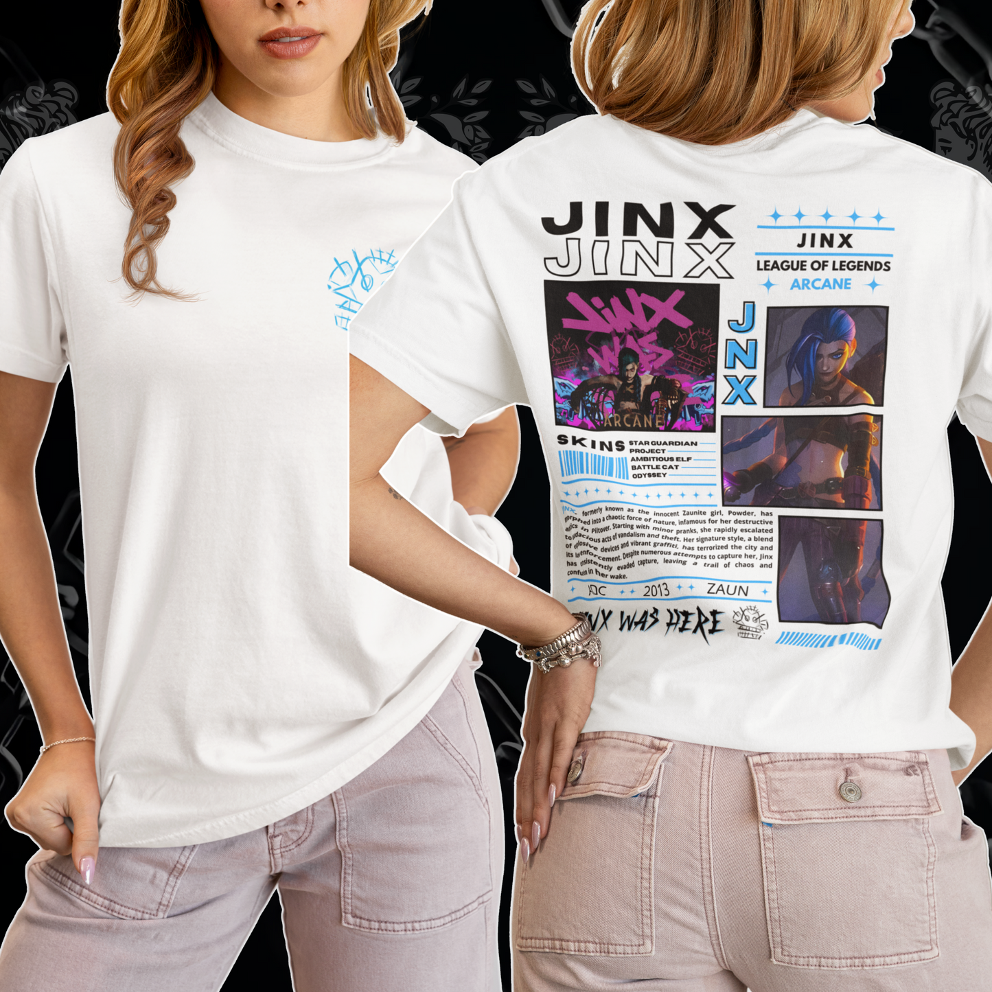 Ekko Jinx Arcane League of Legends - Streetwear