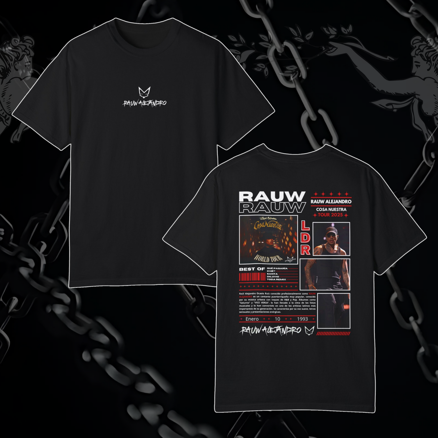 Polera Rauw Alejandro 2025 Cosa Nuestra Tour