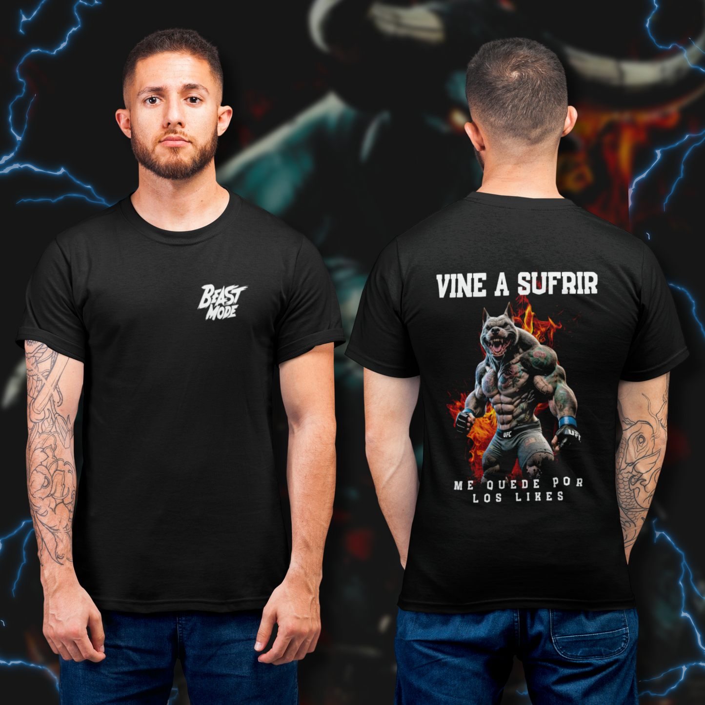Polera Gym - Vine a sufrir y me quede por los likes