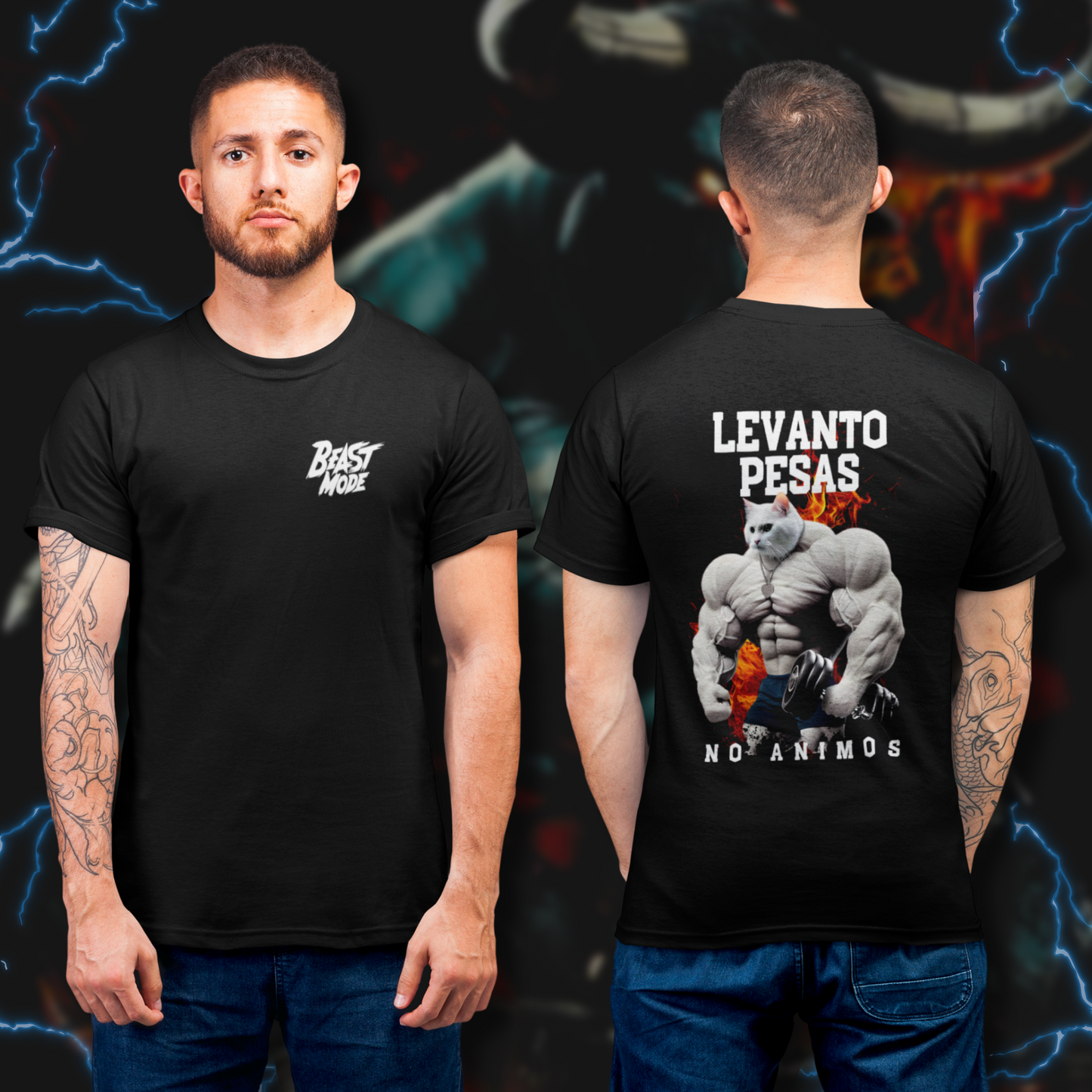 Polera Gym - Levanto pesas no animos