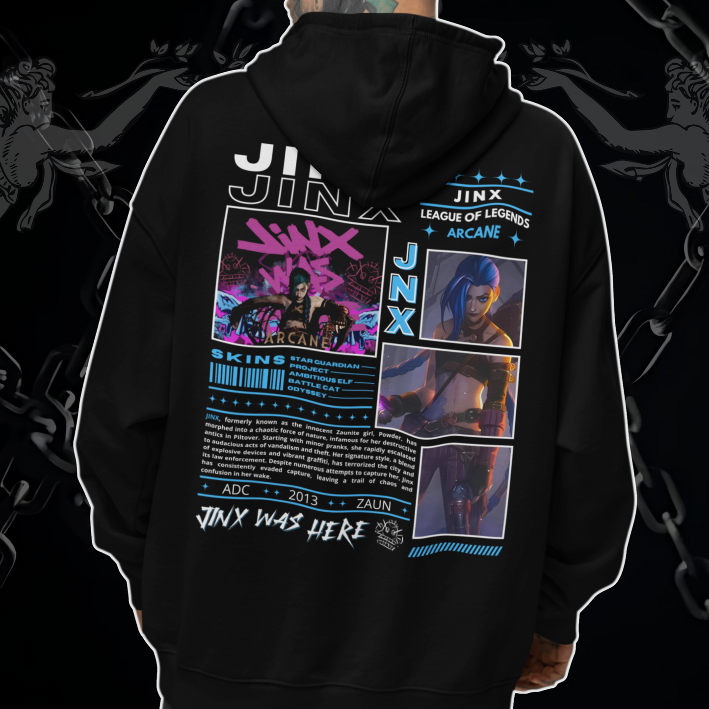 Ekko Jinx Arcane League of Legends - Streetwear