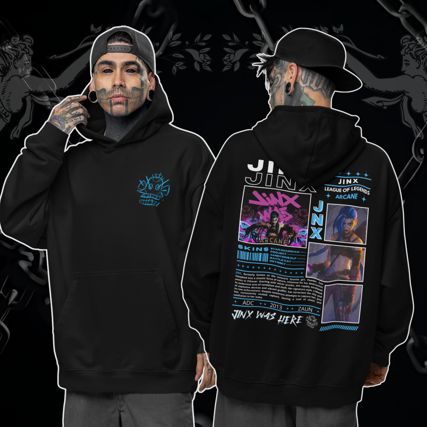 Ekko Jinx Arcane League of Legends - Streetwear