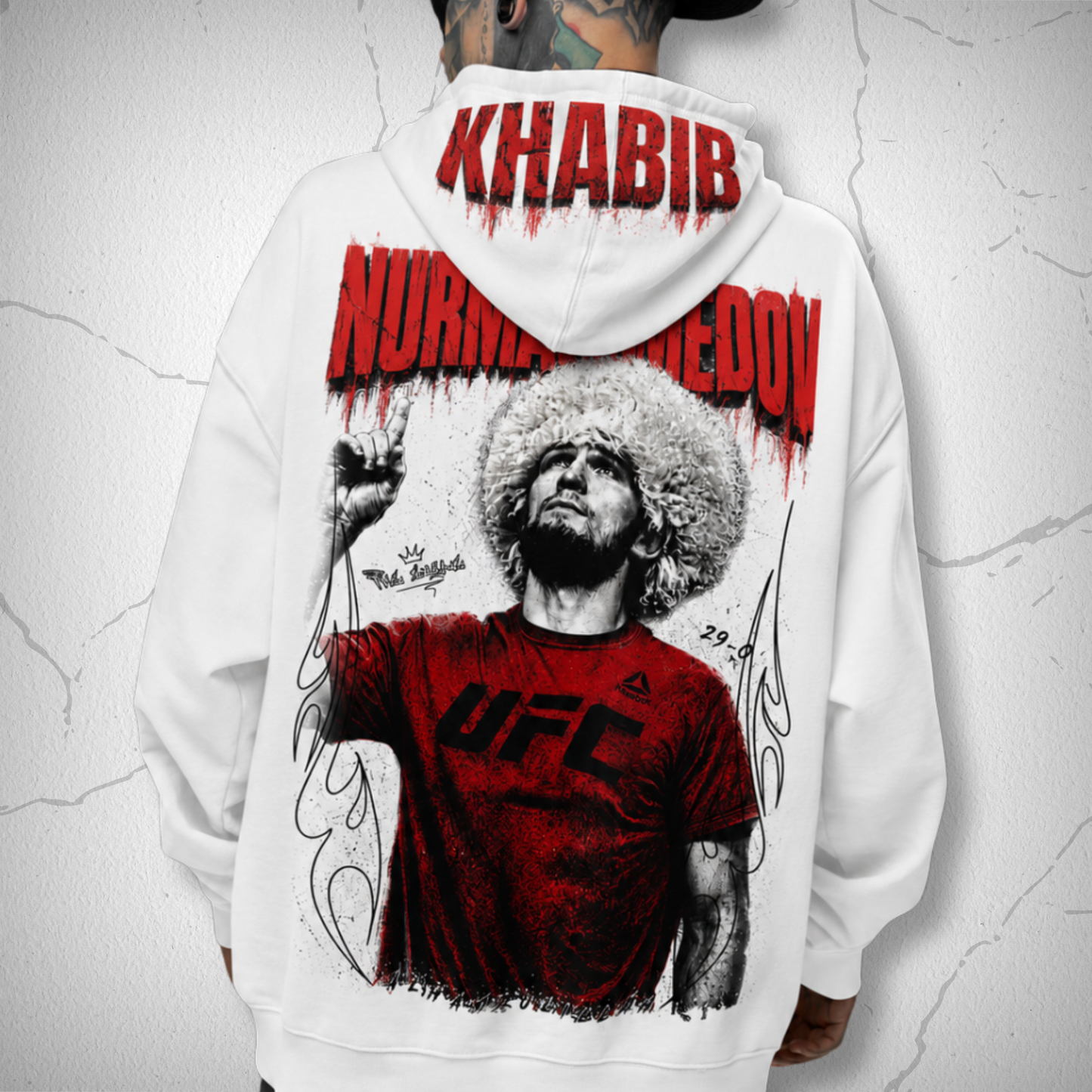 Polerón Khabib Nurmagomedov DarkContrast Especial Capucha