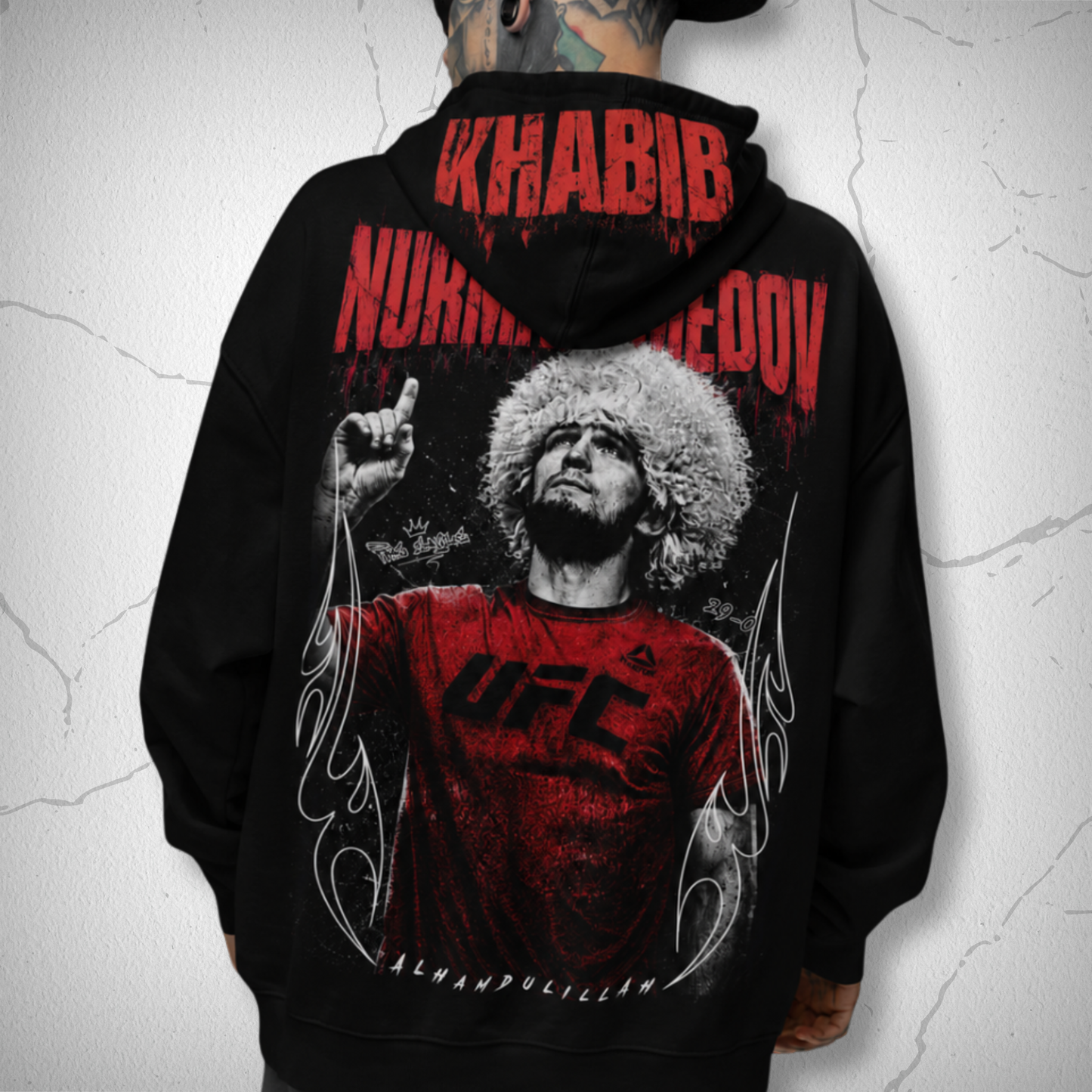 Polerón Khabib Nurmagomedov DarkContrast Especial Capucha