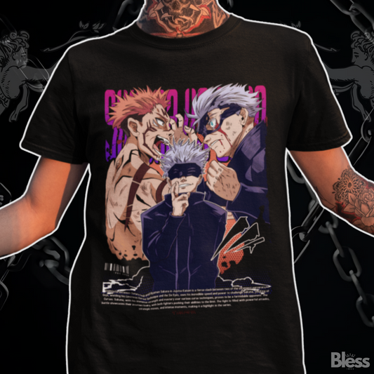 Polera Gojo vs Sukuna Jujutsu Kaisen