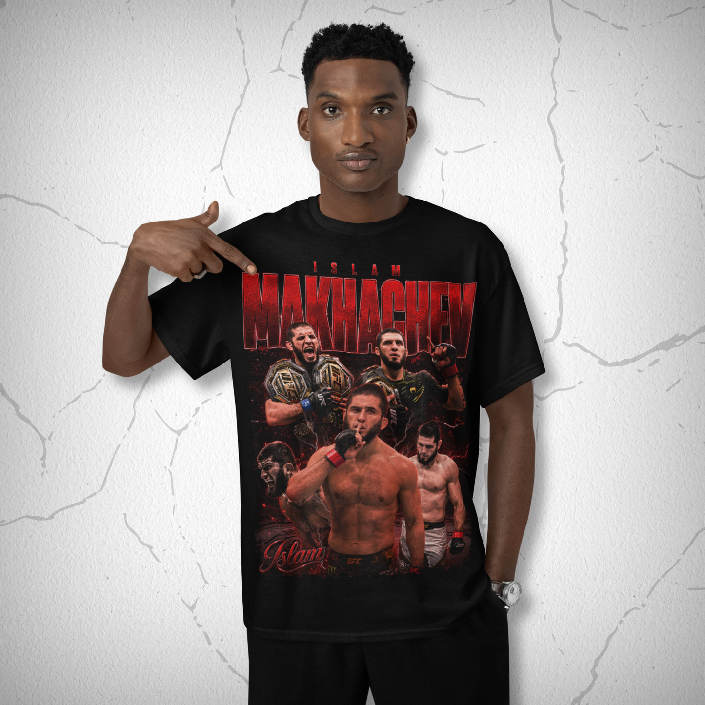 Islam Makhachev RED Bootleg Pirata UFC