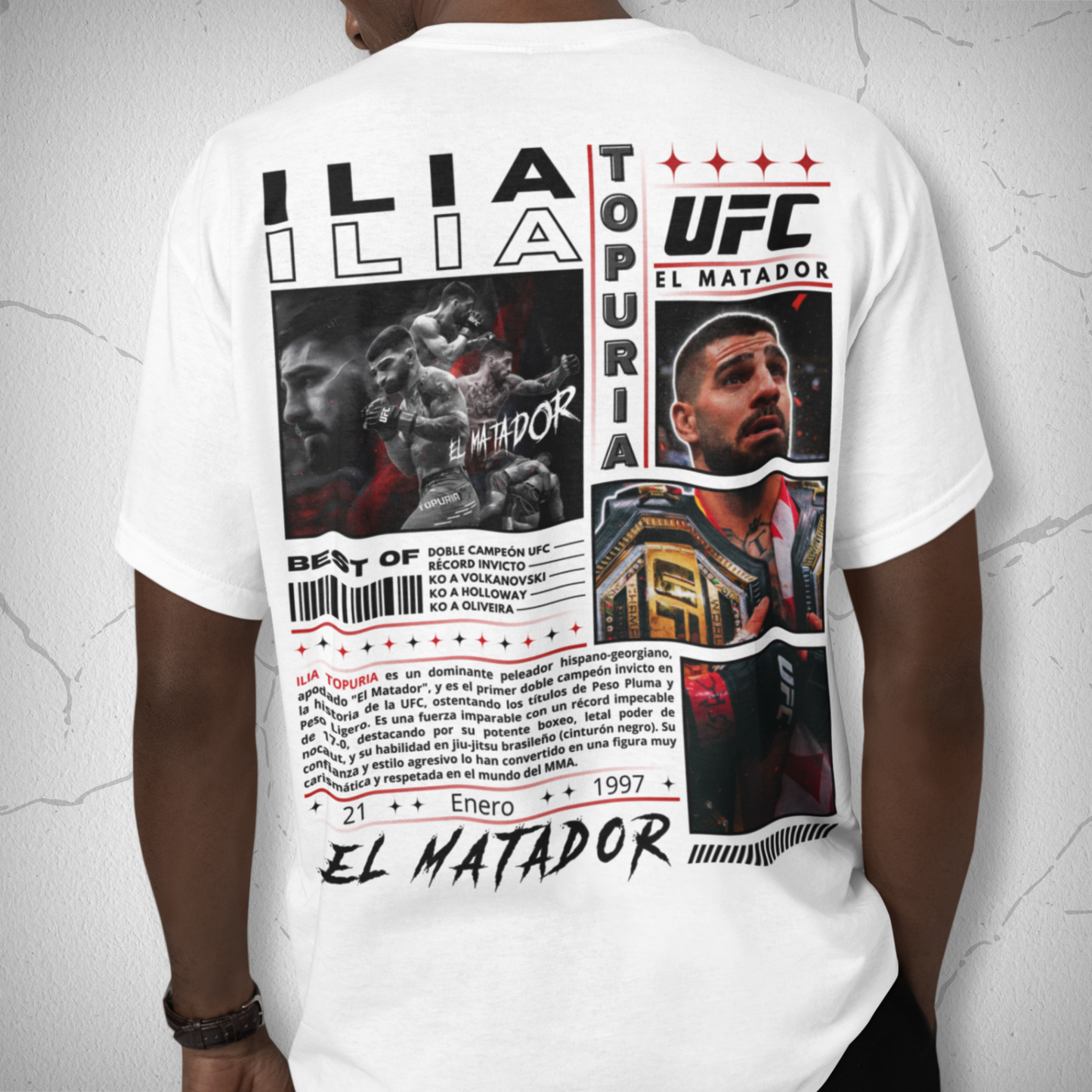 Ilia Topuria Doble Campeón UFC Collage