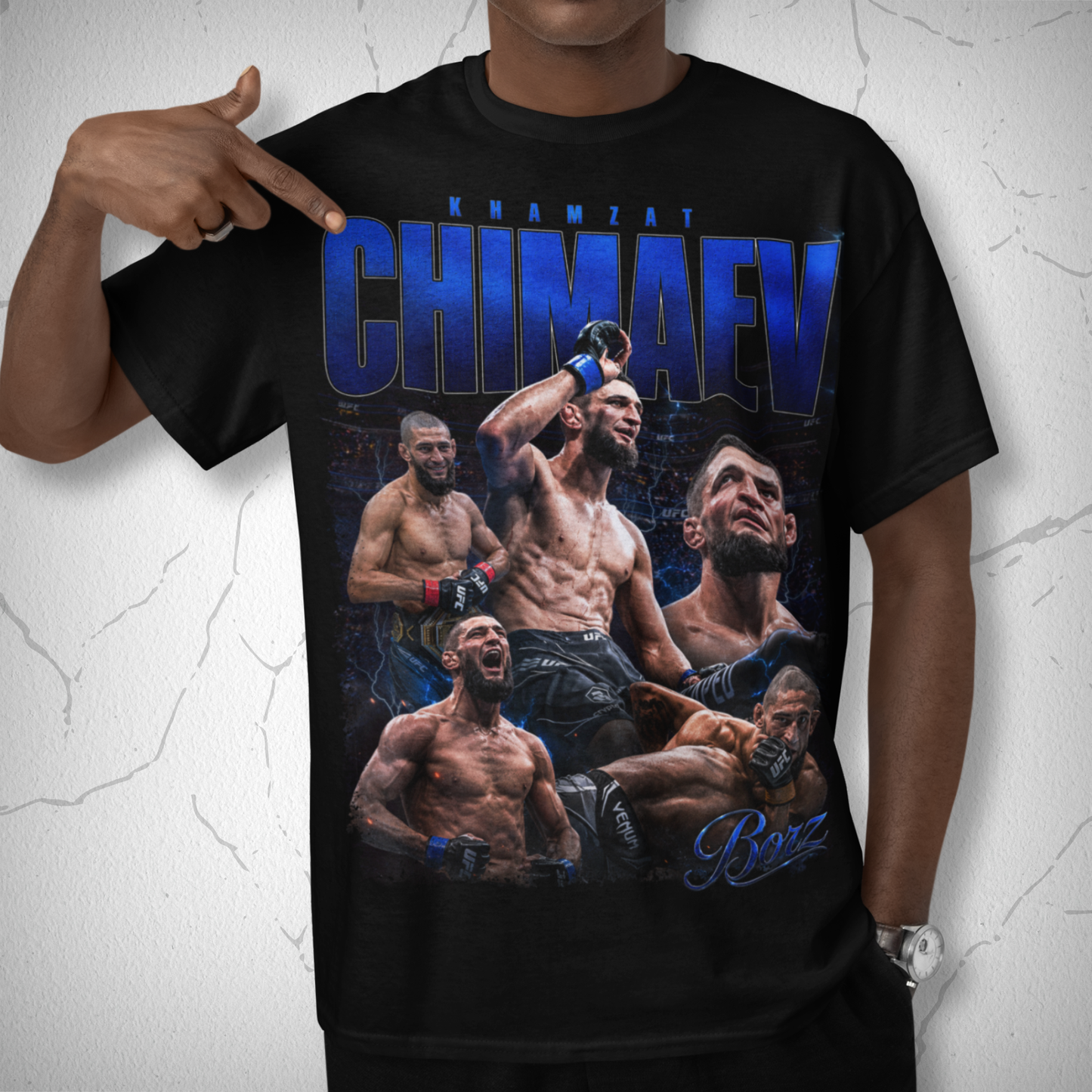 Khamzat Chimaev Blue Booleg Pirata UFC