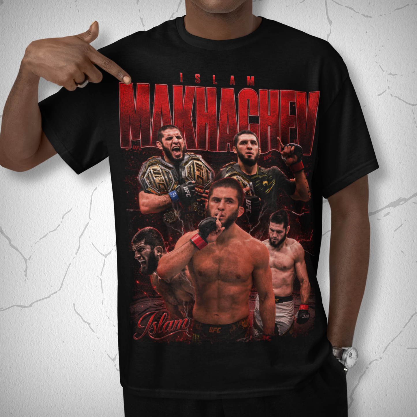 Islam Makhachev RED Bootleg Pirata UFC