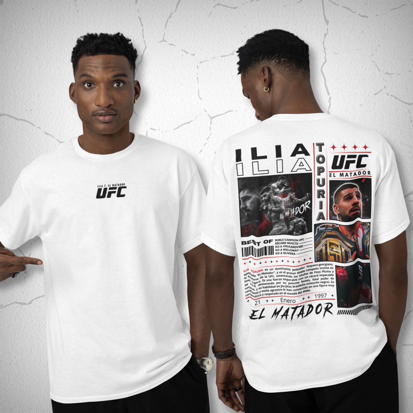 Ilia Topuria Doble Campeón UFC Collage