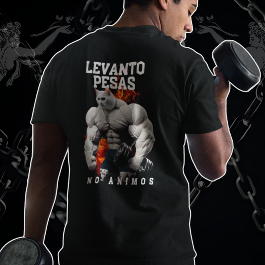 Polera Gym - Levanto pesas no animos